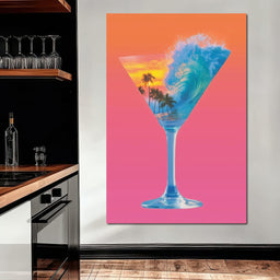 Double Exposure Martini - NicheCanvas