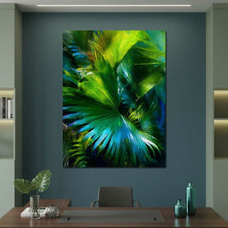 Lush Tropical Palm Oasis Flow - NicheCanvas