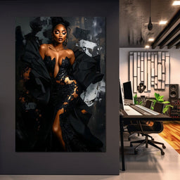 Elegance in Shadow Dance - NicheCanvas