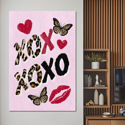 Leopard Kiss XO Butterfly Love - NicheCanvas