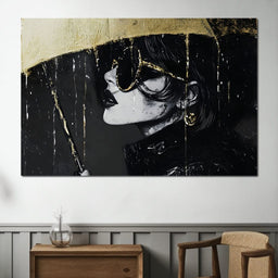 Golden Umbrella Women Enigma - NicheCanvas