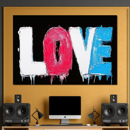 Colorful Expression of Love - NicheCanvas