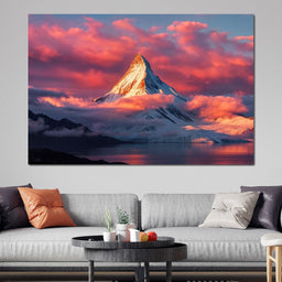 Snow Throne at Sunrise - TooplesArt - NicheCanvas