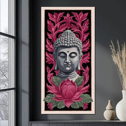 Zen Meditation Lotus Buddha - NicheCanvas