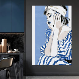 Clear Blue Sky Vacation Reverie - NicheCanvas