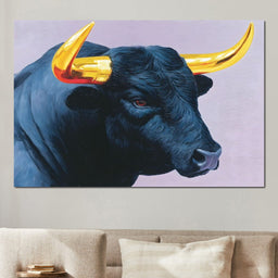 Golden Horns of Strength - NicheCanvas