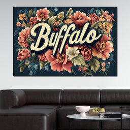 Buffalo Blossoms - NicheCanvas