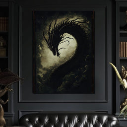 Dragon's Eternal Dance Shadows - NicheCanvas