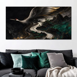 Ascending Over Jade Peaks - NicheCanvas