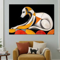 The Bauhaus Hound - TooplesArt - NicheCanvas