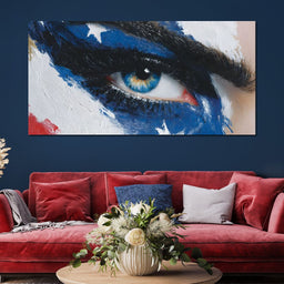 Patriotic Vision Starry Eye - NicheCanvas