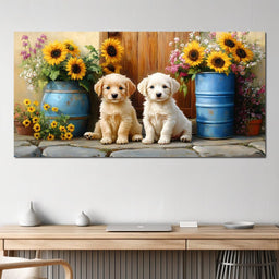 Sunflower Companionship Duo - NicheCanvas