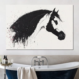 Equestrian Splatter Symphony - NicheCanvas