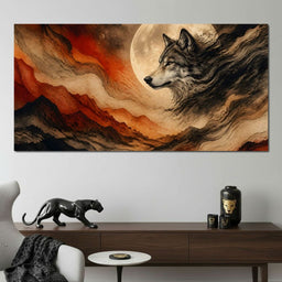 Solitary Howl Before Dawn - NicheCanvas