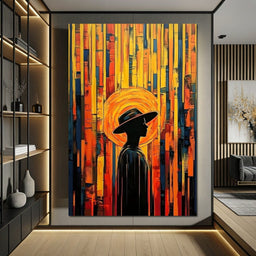 Radiant Silhouette Harmony - NicheCanvas