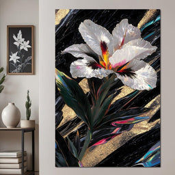 Radiant Petals Night Elegance - NicheCanvas