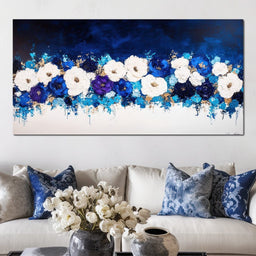 Floral Symphony Nocturnal - NicheCanvas