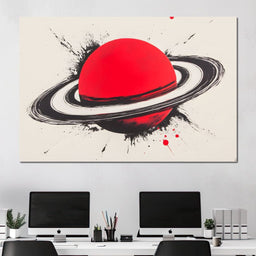 Planetary Vortex Saturn - NicheCanvas