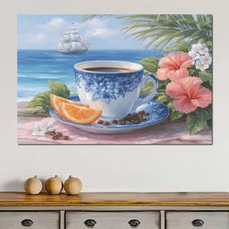 Seaside Morning Tranquility Coffee - NicheCanvas
