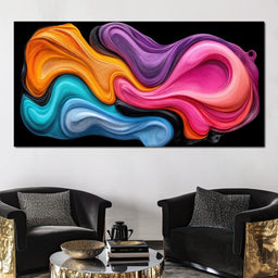 Cheerful Oil Rivers of Infinity - TooplesArt - NicheCanvas