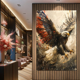 Patriot's Pride: The Eagle's Essence - NicheCanvas