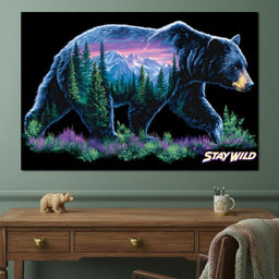 Mountain Spirit Bear Journey - NicheCanvas