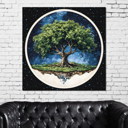 Celestial Roots Tree - NicheCanvas