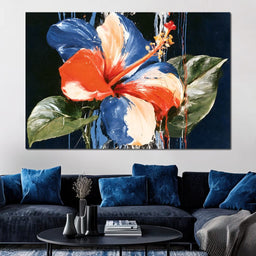 Falling Petals Of Heavy Rain - NicheCanvas