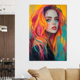 Radiant Tresses Luminous Allure - NicheCanvas