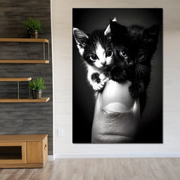 Playful Companions on Thumb - NicheCanvas