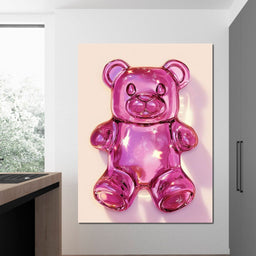 Pink Bear Gummy - NicheCanvas