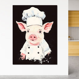 Pig Chef Culinary Delight - NicheCanvas