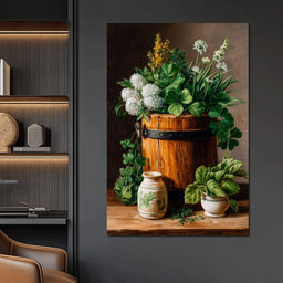 Clover With Herbs - NicheCanvas