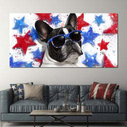 Stellar Patriotic Pawtrait - NicheCanvas
