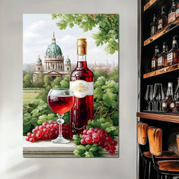 Vineyard Elegance by the Dome - NicheCanvas