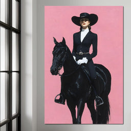 Midnight Rider on Rose Plain - NicheCanvas