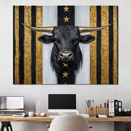 Majestic Bull Gold Standart - NicheCanvas