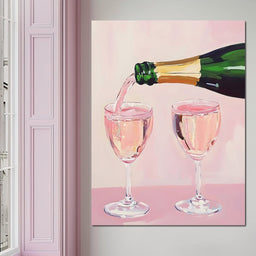 I Only Drink Champagne - NicheCanvas