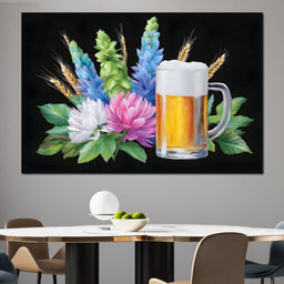 Golden Brew and Blossoms Fusion - NicheCanvas