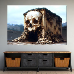 Skull Fortress Erosion Dreams - NicheCanvas