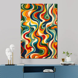 Vibrant Harmony Flow - NicheCanvas