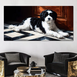 Gentle Canine Resting Charm - NicheCanvas