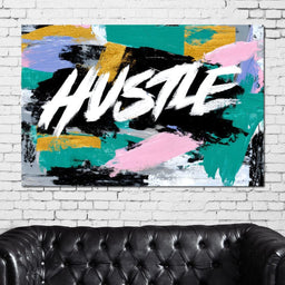 Hustle Bold Brush Energy Burst - NicheCanvas