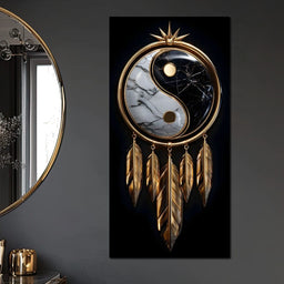 Golden Balance Dreamcatcher Marble - NicheCanvas