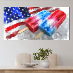 Patriotic Popsicle Delight - NicheCanvas