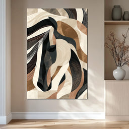 Stallion Earth and Shadow - NicheCanvas
