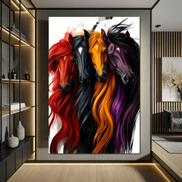 Equestrian Quartet Harmony - NicheCanvas