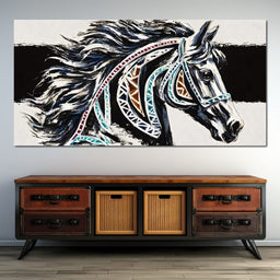 Majestic Stallion Tapestry - Alicia Smith - NicheCanvas