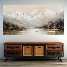 Tranquil Alpine Morning Voyage - NicheCanvas