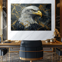Majestic Eagle Golden Realm - NicheCanvas